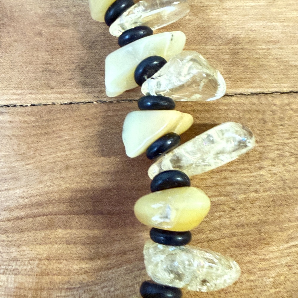 🐝 🐝 Bumblebee Necklace Citrine, Black Onyx, Yellow Calcite - Picture 5 of 8